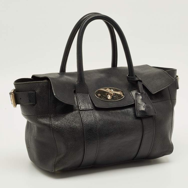 Pre Owned Mulberry Bayswater Heritage Black Leather Tote