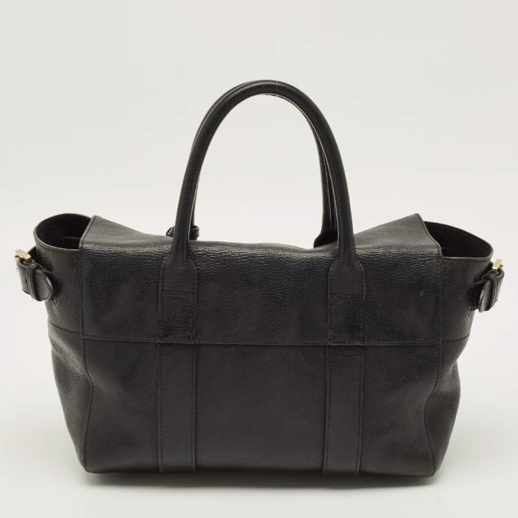 Pre Owned Mulberry Bayswater Heritage Black Leather Tote