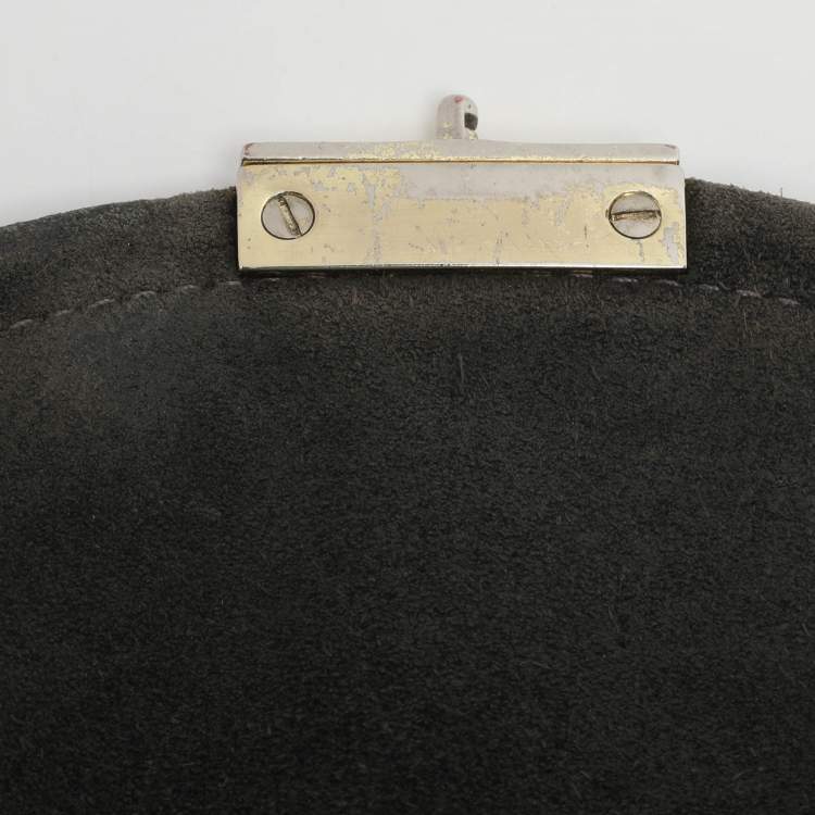 Pre Owned Mulberry Neely Green Patent Leather Shoulder Bag