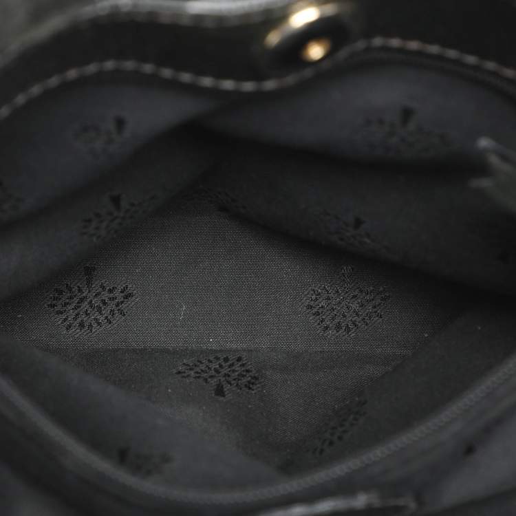 Pre Owned Mulberry Neely Green Patent Leather Shoulder Bag