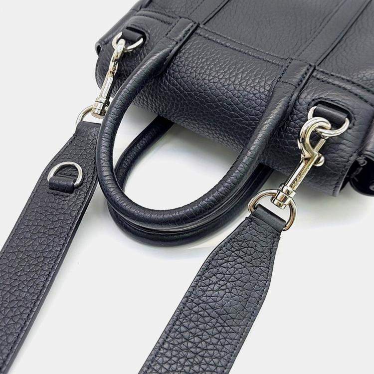 Pre Owned Mulberry Black Leather Mini Bayswater