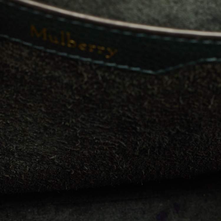 Pre Owned Mulberry Amberley Green Leather Shoulder Bag