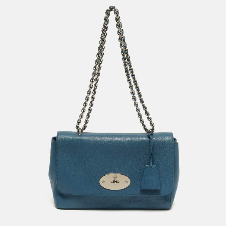 Pre Owned حقيبة كتف مالبري ليلي جلد بني فاتح متوسطة 