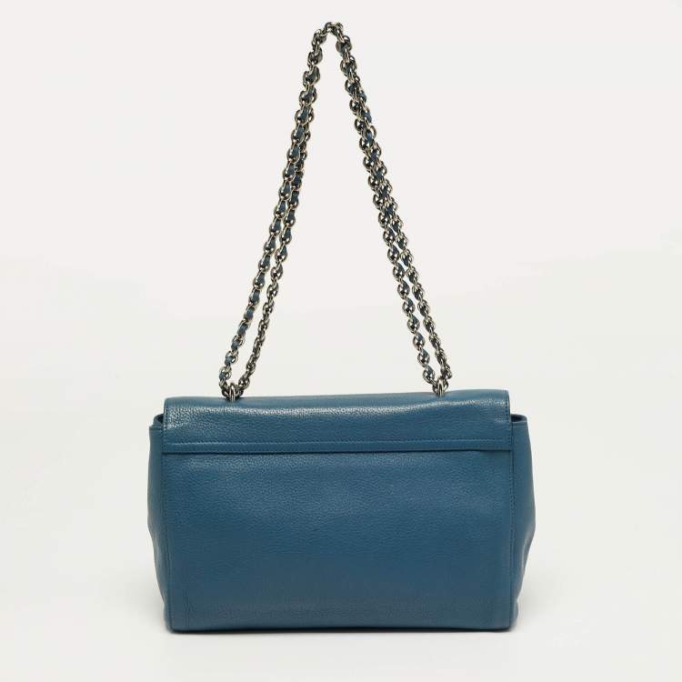 Pre Owned حقيبة كتف مالبري ليلي جلد بني فاتح متوسطة 