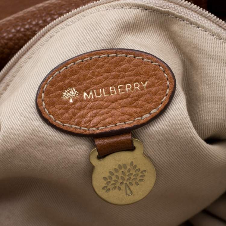 Pre Owned Mulberry Tan Pebbled Leather Mitzy Hobo