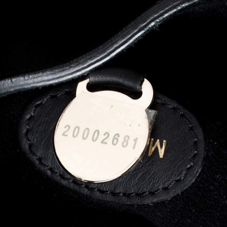 Pre Owned Mulberry Black Leather Large Willow Tote