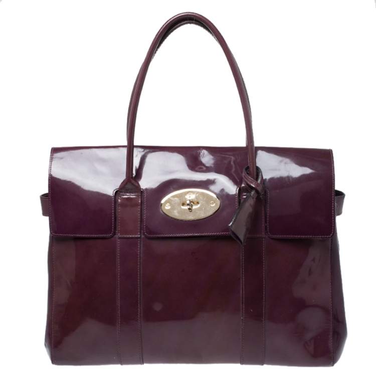 Lily leather handbag Mulberry Purple in Leather - 40722821