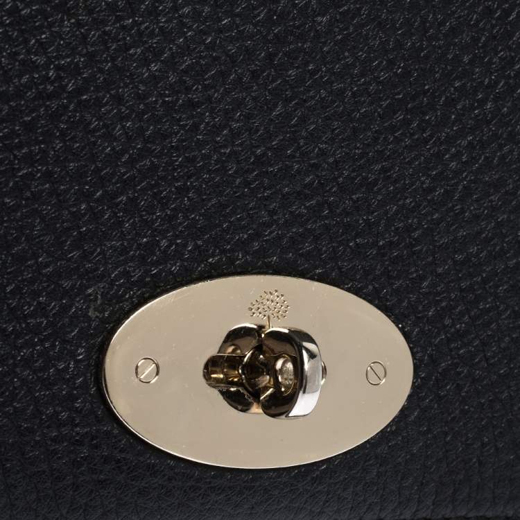 Pre Owned Mulberry Black Leather Bayswater Wallet on Chain