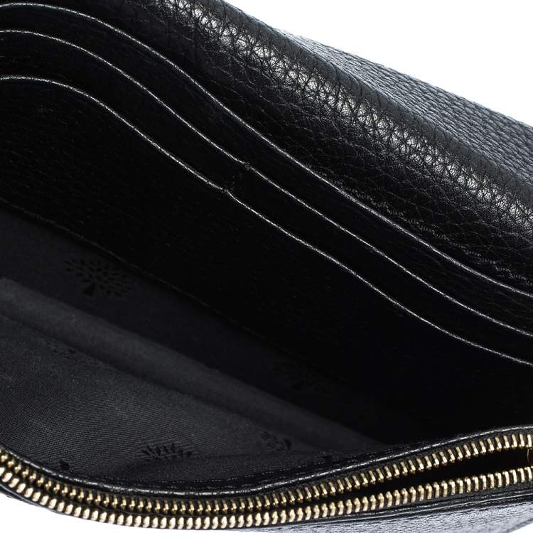 Pre Owned Mulberry Black Leather Bayswater Wallet on Chain