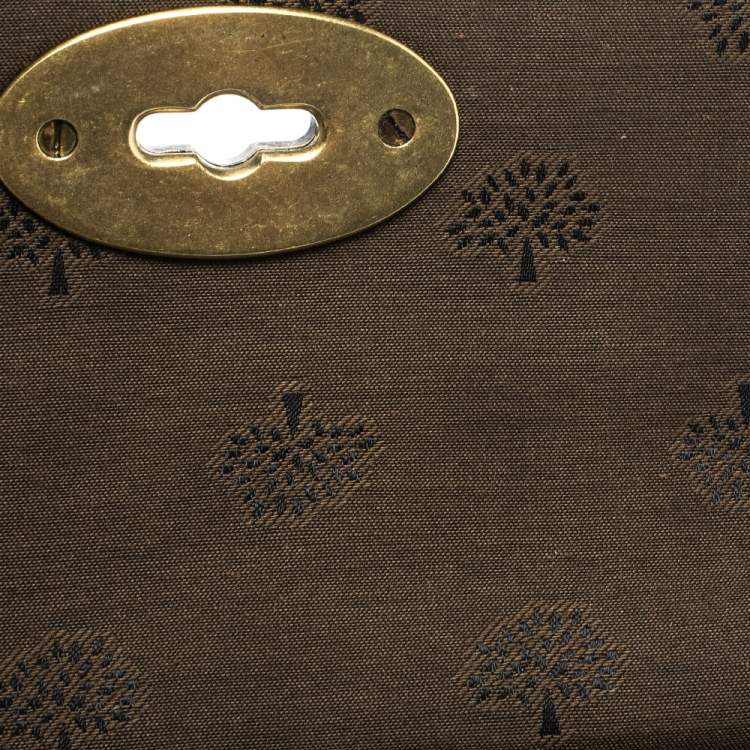 Pre Owned Mulberry Dark Brown Leather Continental Wallet