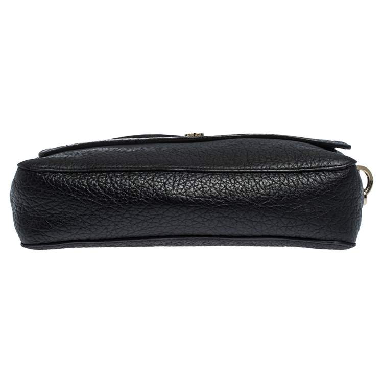 Pre Owned Mulberry Black Leather Studded Handle Shoulder Bag