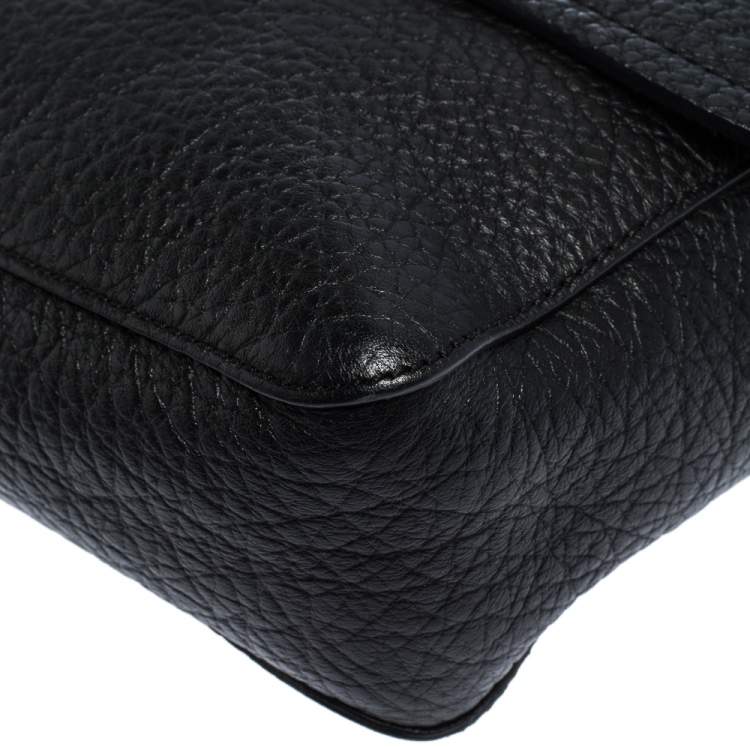 Pre Owned Mulberry Black Leather Studded Handle Shoulder Bag