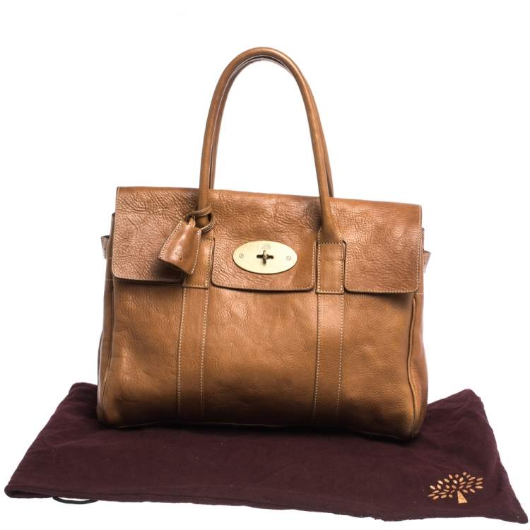 Pre Owned Mulberry Brown Leather Bayswater Satchel