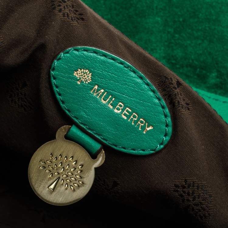 Pre Owned Mulberry Green Leather Alexa Satchel