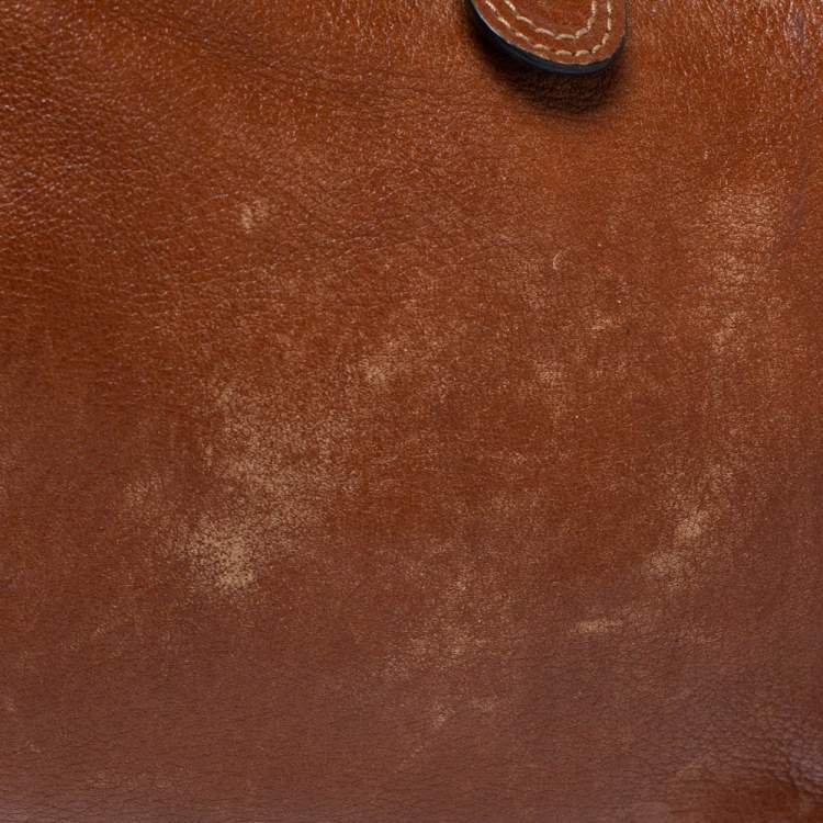 Pre Owned Mulberry Tan Leather Daria Crossbody Bag