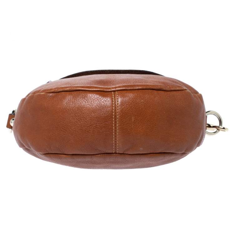 Pre Owned Mulberry Tan Leather Daria Crossbody Bag