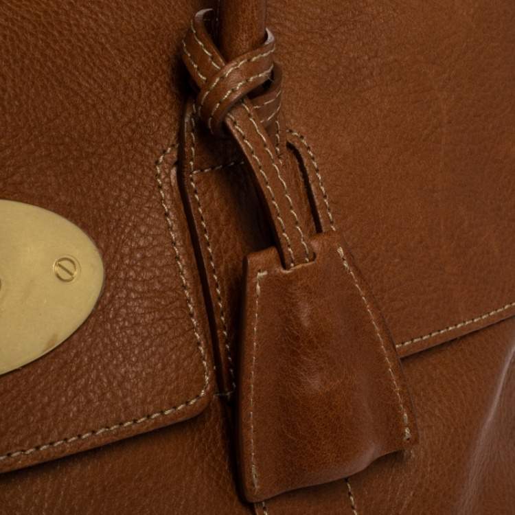 Pre Owned Mulberry Tan Leather Bayswater Satchel