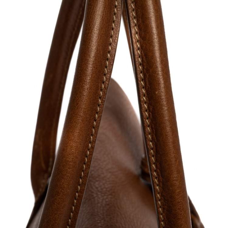 Pre Owned Mulberry Tan Leather Bayswater Satchel