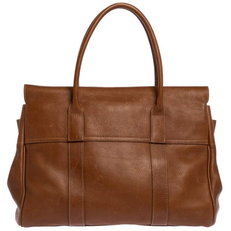 Pre Owned Mulberry Tan Leather Bayswater Satchel