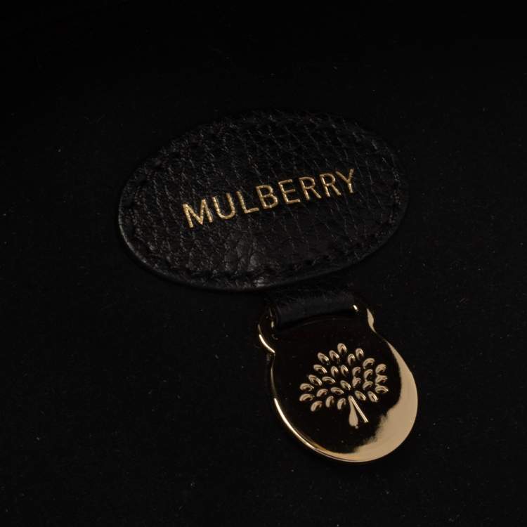 Pre Owned Mulberry Black Leather Bayswater Satchel