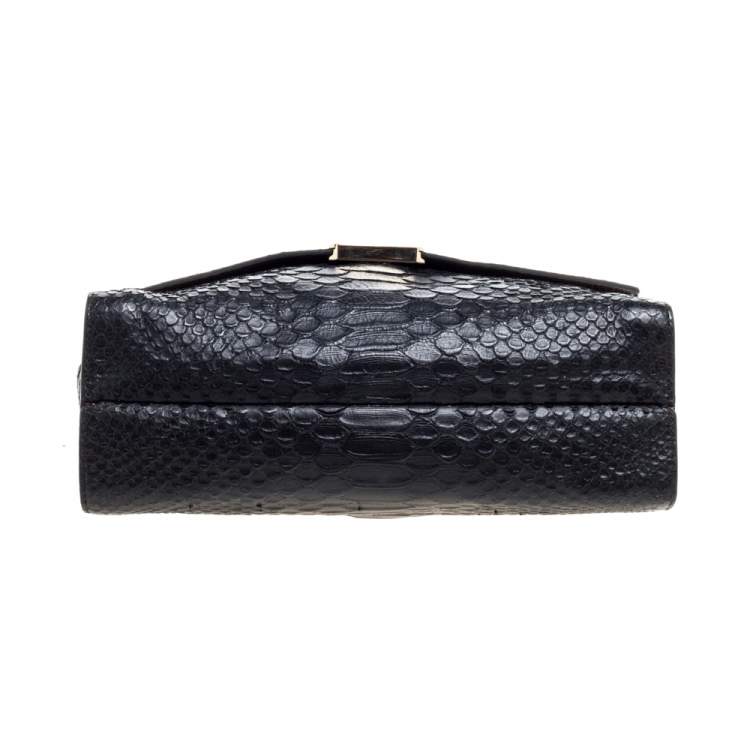 Pre Owned Mulberry Black/Burgundy Delphie Duo Shoulder Bag