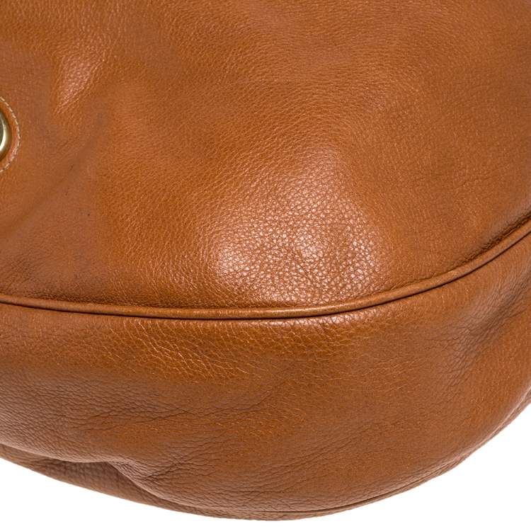 Pre Owned Mulberry Brown Pebbled Leather Mitzy Hobo