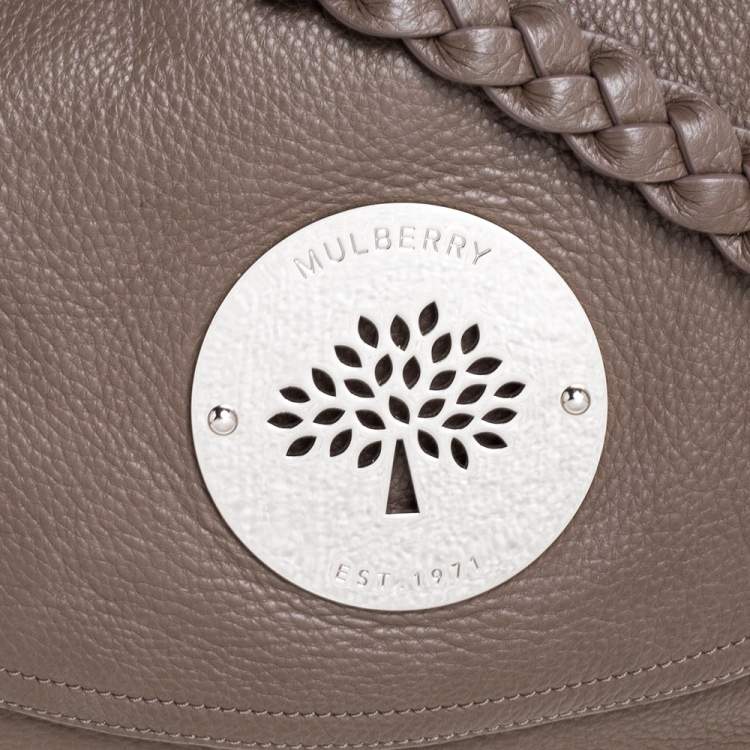 Pre Owned Mulberry Dark Beige Leather Daria Shoulder Bag