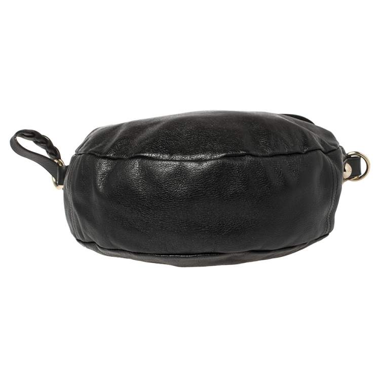 Pre Owned Mulberry Black Leather Daria Shoulder Bag