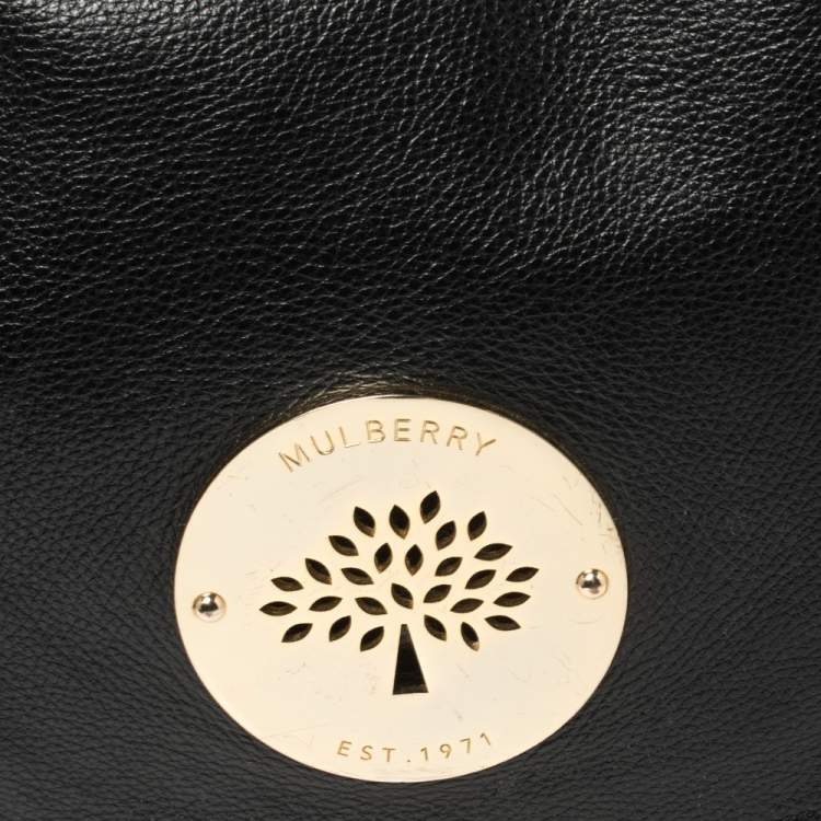 Pre Owned Mulberry Black Leather Daria Shoulder Bag