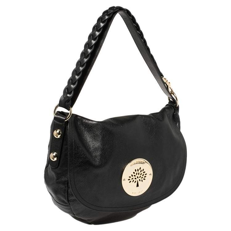 Pre Owned Mulberry Black Leather Daria Shoulder Bag