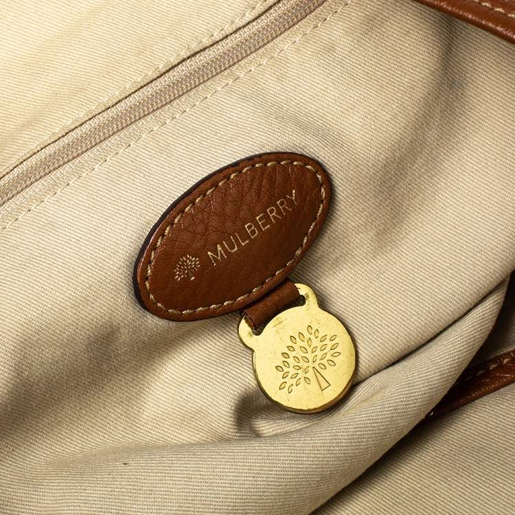 Pre Owned Mulberry Two Tone Brown Soft Leather Mitzy Tote