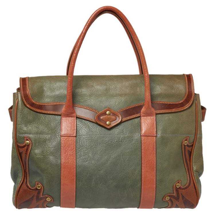 مملوكة مسبقًا Mulberry Multicolor Leather Bayswater Satchel