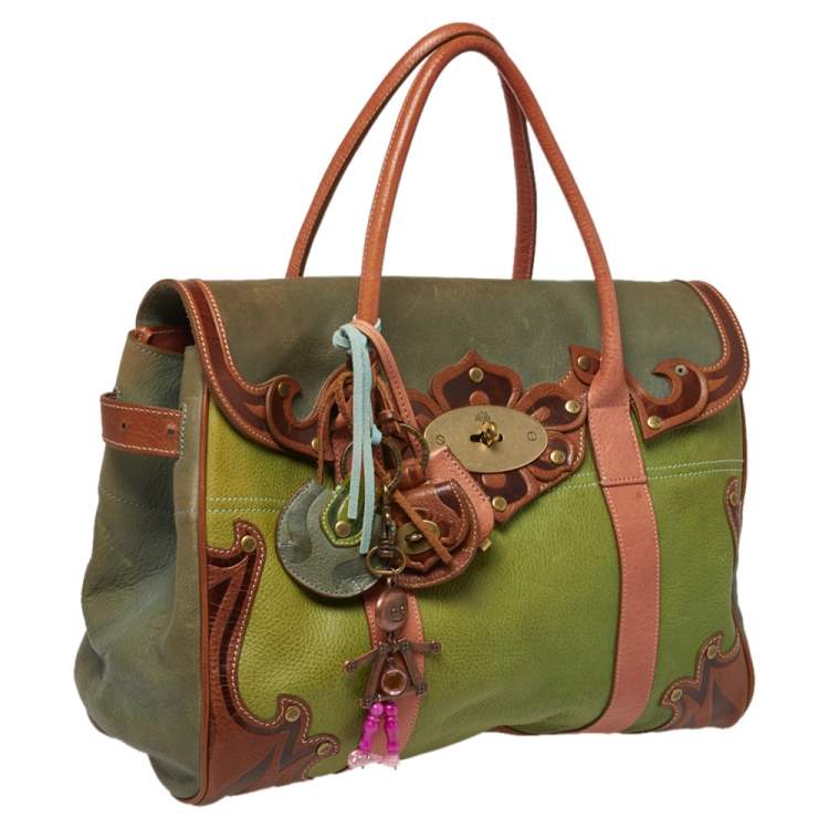 مملوكة مسبقًا Mulberry Multicolor Leather Bayswater Satchel