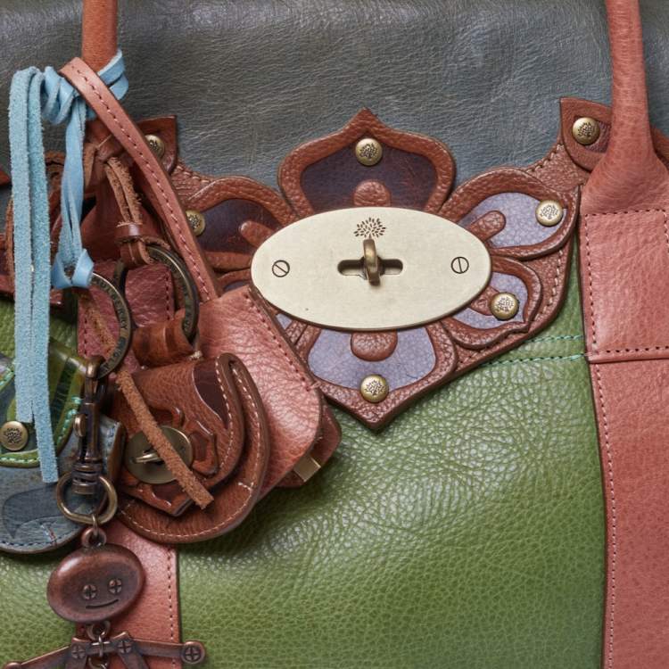 مملوكة مسبقًا Mulberry Multicolor Leather Bayswater Satchel