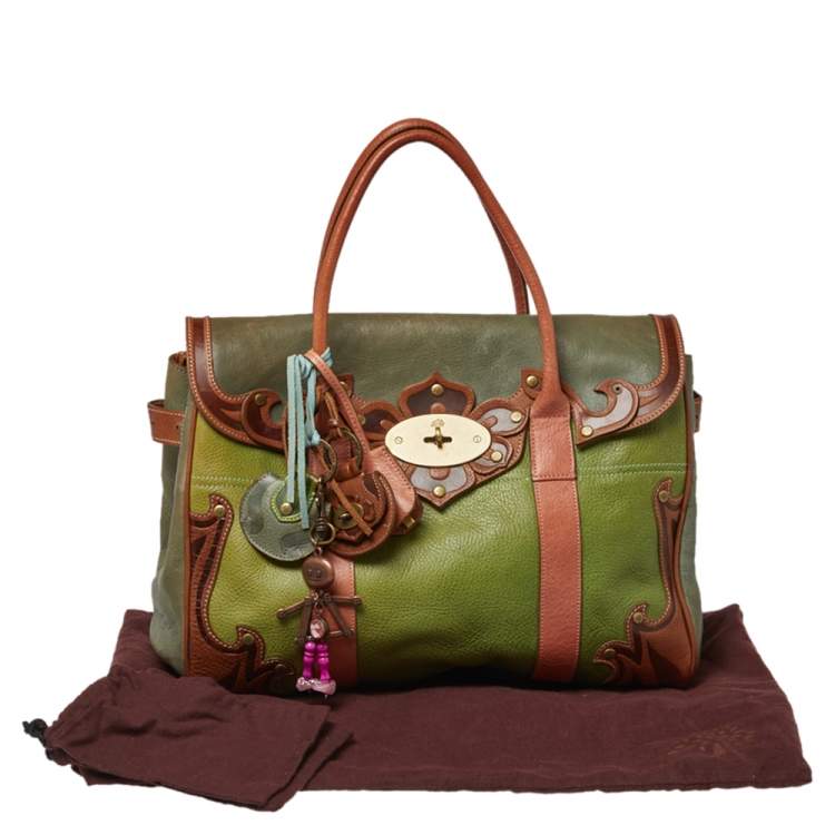 مملوكة مسبقًا Mulberry Multicolor Leather Bayswater Satchel
