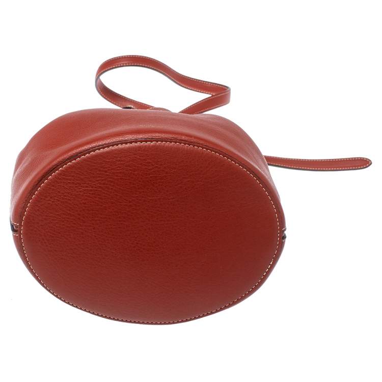 Pre Owned Mulberry Red Leather Tyndale Bucket Bag