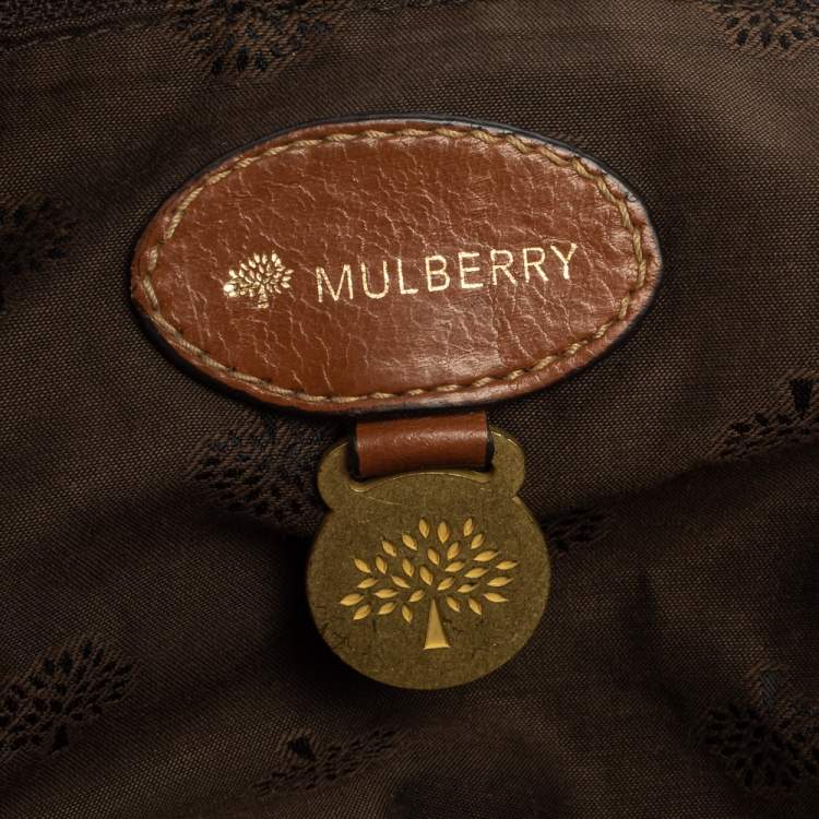 Pre Owned Mulberry Brown Leather Alexa Satchel