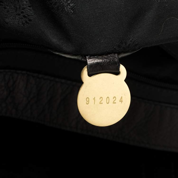 مملوكة مسبقًا Mulberry Black Leather Oversized Alexa Satchel