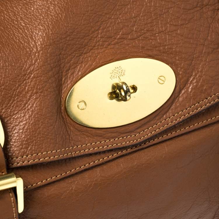 Pre Owned Mulberry Brown Leather Alexa Satchel