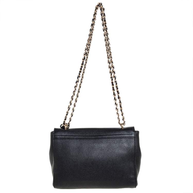 Pre Owned Mulberry Black Leather Lily Shoulder Bag
