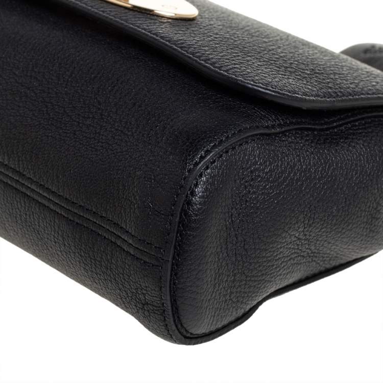 Pre Owned Mulberry Black Leather Lily Shoulder Bag