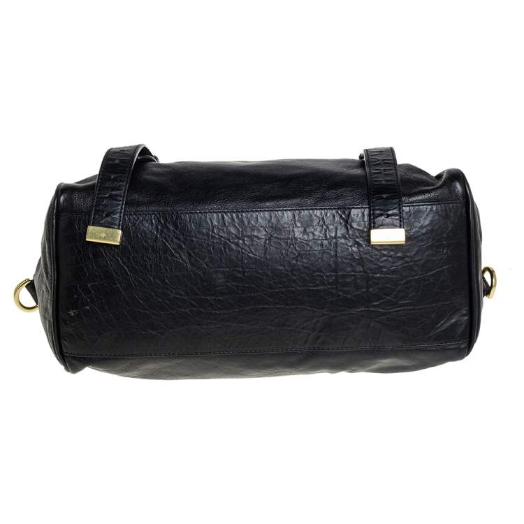 مملوكة مسبقًا Mulberry Black Leather Alexa Satchel