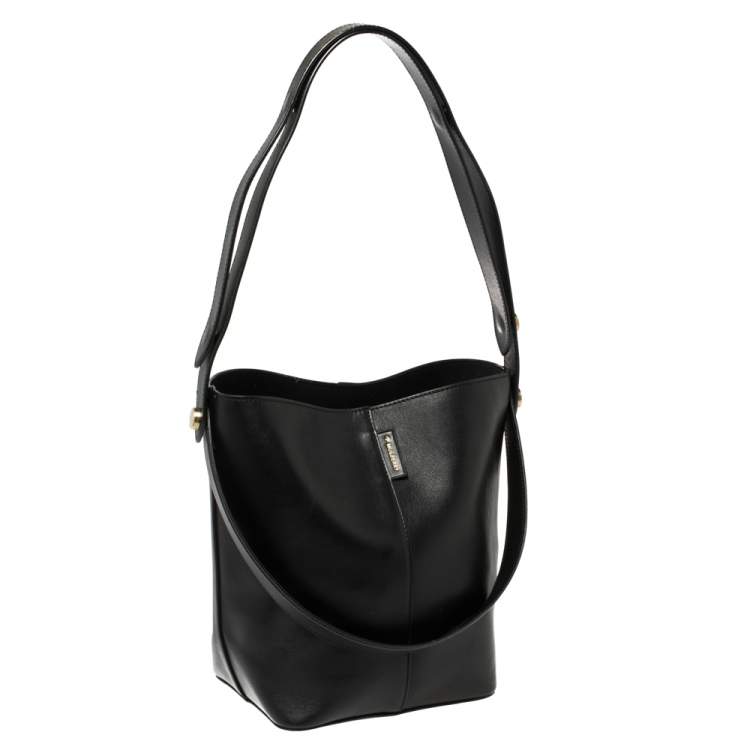 Pre Owned Mulberry Black Leather Studded Hobo