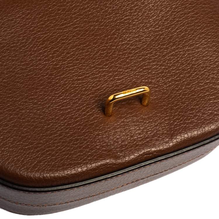 Pre Owned Mulberry Brown Leather Tenby Crossbody Bag