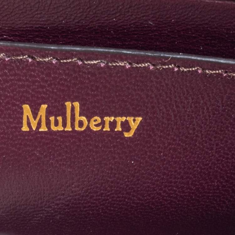 Pre Owned Mulberry Grey Leather Micro Bayswater Zip Tote