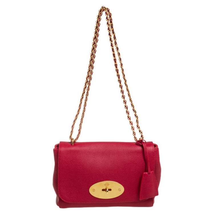 Mulberry bag red leather online