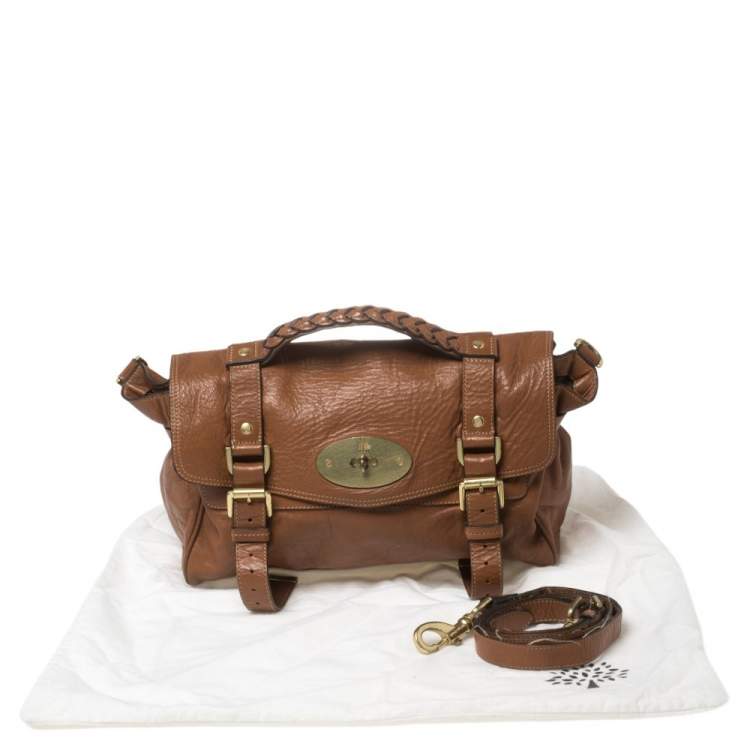 Pre Owned Mulberry Brown Leather Alexa Satchel