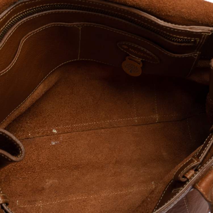 مملوكة مسبقًا Mulberry Brown Leather Small Bayswater Satchel
