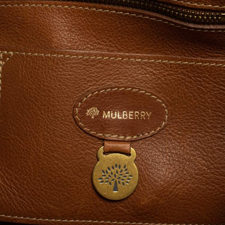 مملوكة مسبقًا Mulberry Brown Leather Small Bayswater Satchel
