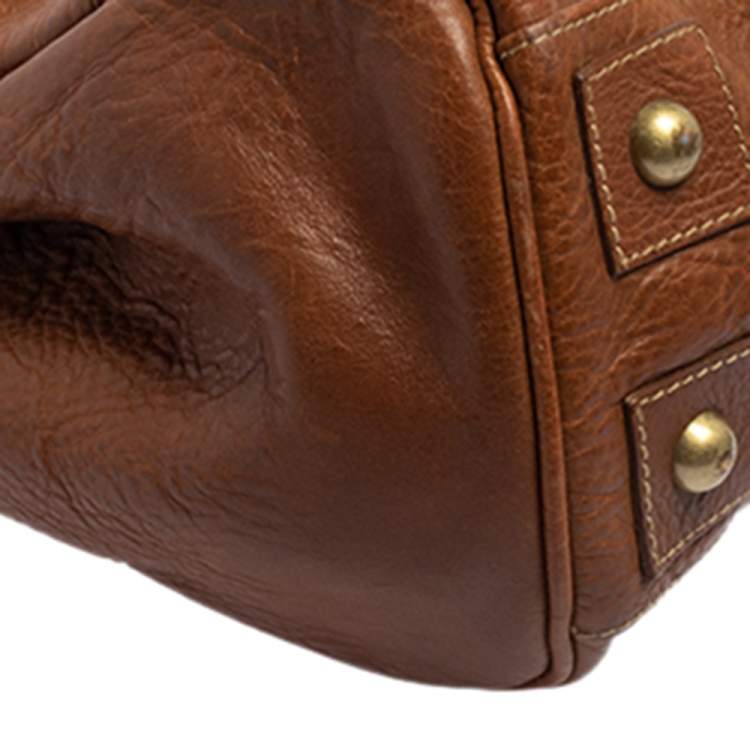 مملوكة مسبقًا Mulberry Brown Leather Small Bayswater Satchel
